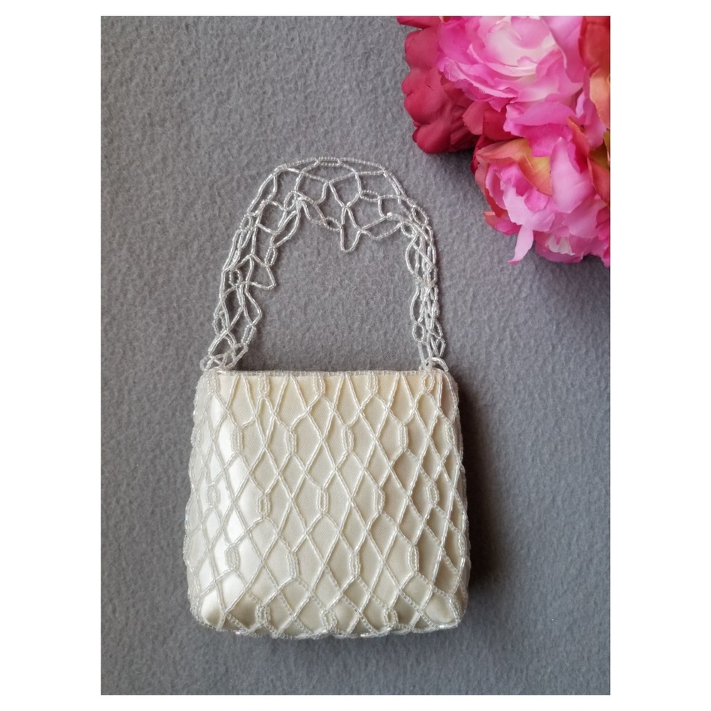 Iridescent Beaded Small Purse